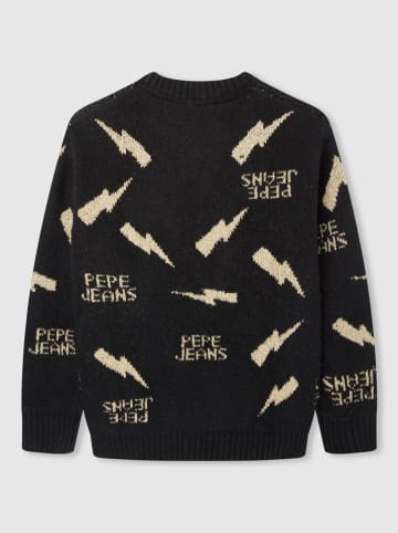 Pepe Jeans Sweter "Xena" w kolorze beżowo-czarnym