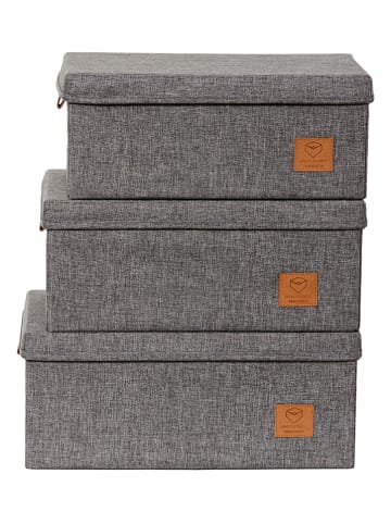 STORE IT 3-delige set: opbergboxen grijs