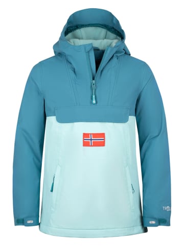 Trollkids Omkeerbare winterjas "Kirkenes" lichtblauw/blauw