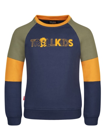 Trollkids Sweatshirt "Trollfjord" donkerblauw