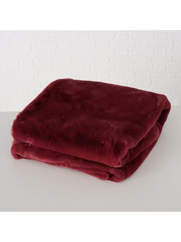 Boltze Woondeken "Storan" donkerrood - (L)200 x (B)150 cm