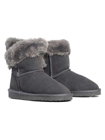 Gooce Leder-Winterboots "Florine" in Grau