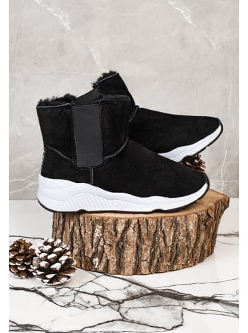 Gooce Leren winterboots "Spira" zwart