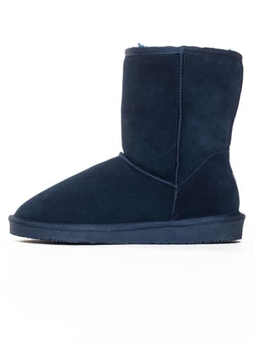 Gooce Leder-Winterboots "Fairfield" in Dunkelblau