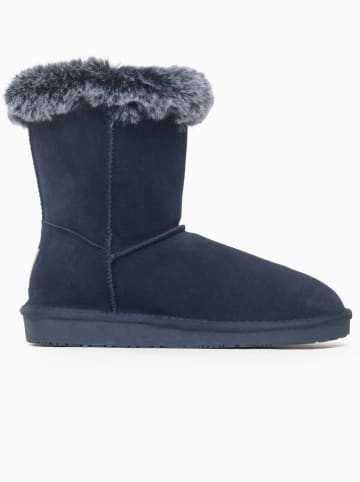 Gooce Leren winterlaarzen "Alissa" donkerblauw