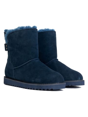 Gooce Leren winterboots "Colorado" donkerblauw