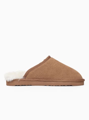 Gooce Pantoffels van schapenvacht "Emeralda" lichtbruin