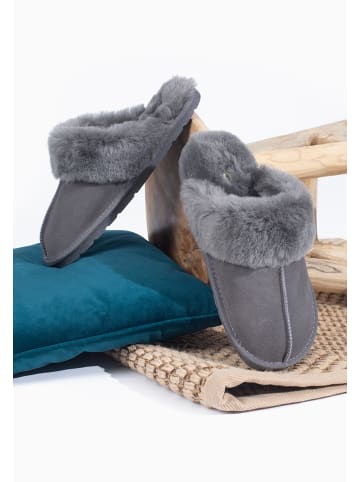 Gooce Schapenvachtpantoffels "Emerson" grijs