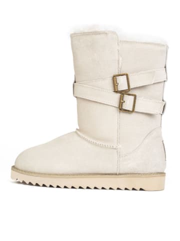 Gooce Leder-Winterstiefel "Huntspill Waterproof" in Weiß