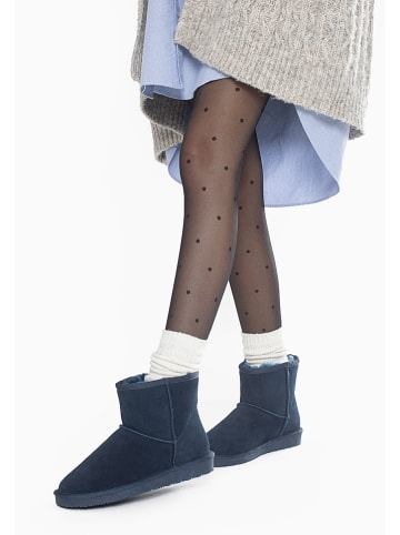 Gooce Leren winterboots "Thimble" donkerblauw
