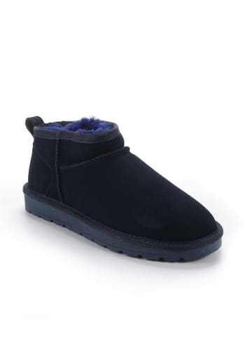 Gooce Leder-Winterboots "Mindy" in Dunkelblau