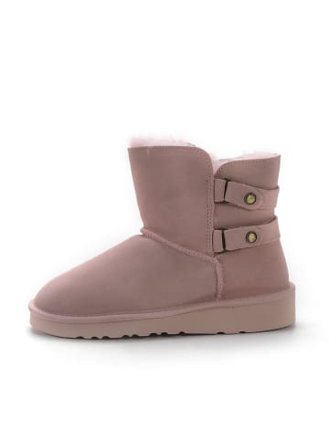 Gooce Leren winterboots "Shirley" lichtroze
