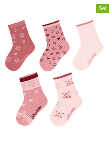 Sterntaler 5-delige set: sokken roze