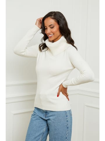 Soft Cashmere Rollkragenpullover in Weiß