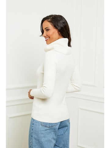 Soft Cashmere Rollkragenpullover in Weiß