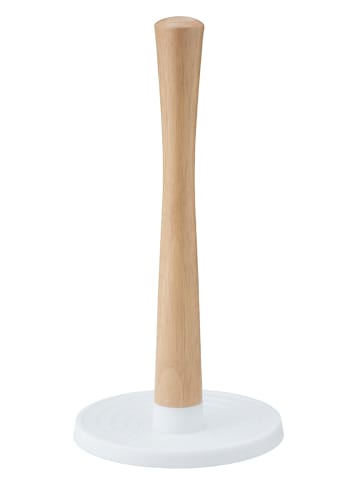 RIG-TIG Küchenrollenhalter "Roll it" in Natur/ Weiß - (H)30,5 cm