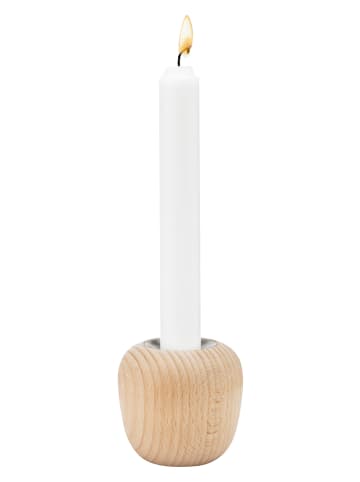 Stelton Świecznik "Ora" w kolorze jasnobrązowym - Ø 6,5 cm