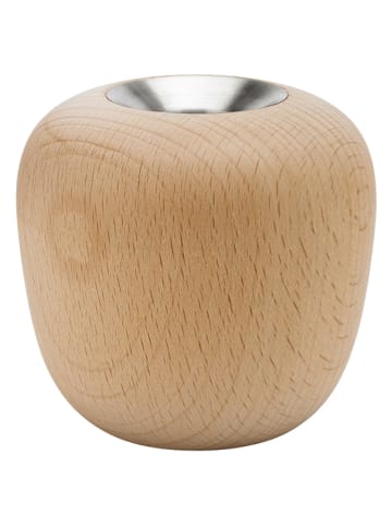 Stelton Świecznik "Ora" w kolorze jasnobrązowym - Ø 8 cm