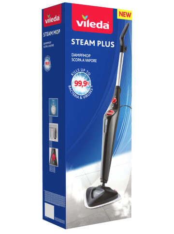 Vileda Mop "Steam Plus" w kolorze czarnym na parę wodną