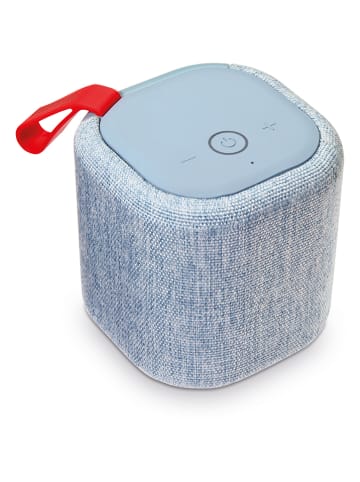 Remember Głośnik Bluetooth "Basso - Azzuro" w kolorze błękitnym - 7,5 x 7,5 x 7,5 cm