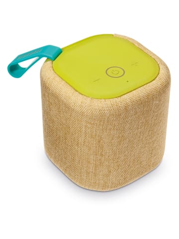 Remember Bluetooth luidspreker "Basso - Verde" geel - (B)7,5 x (H)7,5 x (D)7,5 cm