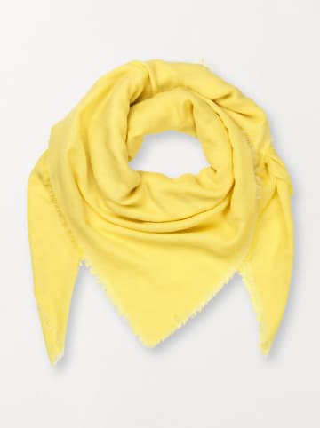 Becksöndergaard Wollen sjaal geel - (L)140 x (B)140 cm