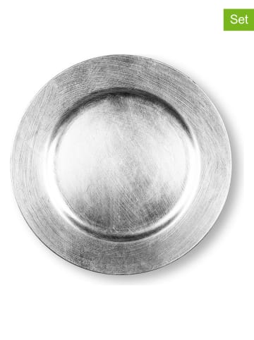Trendy Kitchen by EXCÉLSA 6-delige set: onderborden "Platinum" zilverkleurig