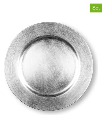 Trendy Kitchen by EXCÉLSA 6er-Set: Platzteller "Platinum" in Silber