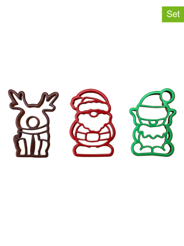 Trendy Kitchen by EXCÉLSA Foremki (3 szt.) w kolorze zielono-czerwono-brązowym