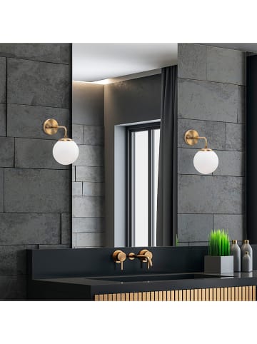 Opviq Wandlamp goudkleurig - (B)27 x (H)25 cm