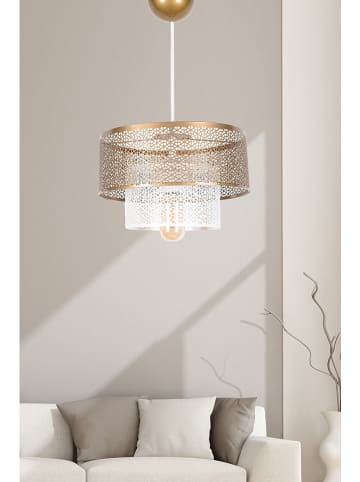 Opviq Lampa wisząca w kolorze złoto-białym - wys. 64 x Ø 26,5 cm