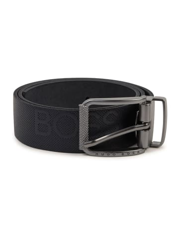 Hugo Boss Kids Leren riem zwart