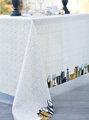 Calitex Tafellaken "Cadeaux" wit/meerkleurig