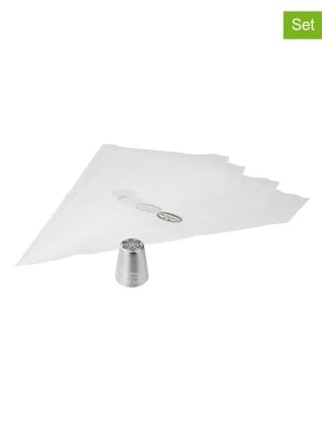 Dr. Oetker 2er-Set: Edelstahl-Spritztüllen "Stern" - Ø 3,7 cm