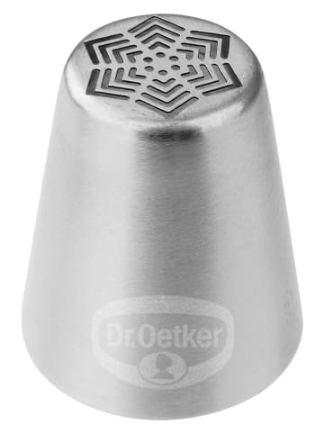 Dr. Oetker 2-delige set: roestvrijstalen spuitmonden "Ster" - Ø 3,7 cm