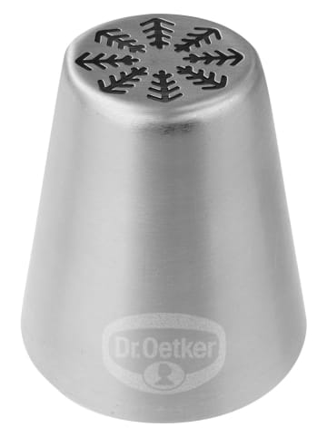 Dr. Oetker 2-delige set roestvrijstalen spuitmonden "Kristal" - Ø 3,7 cm