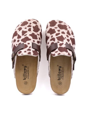 billowy Pantoffels bruin/lichtroze