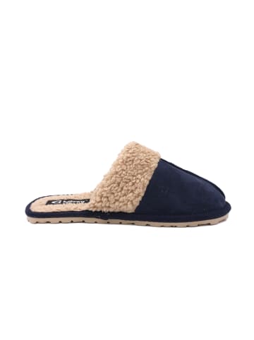 billowy Leren pantoffels blauw