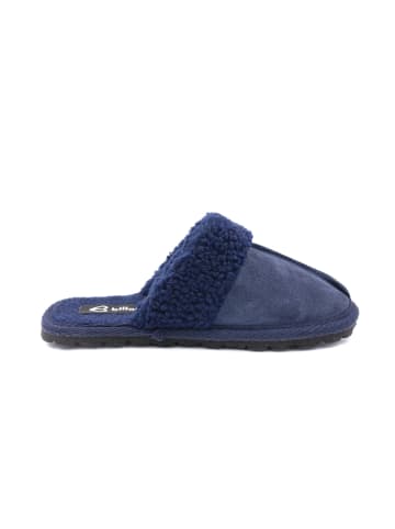 billowy Leren pantoffels blauw
