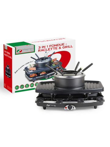 Lifa Living 3in1-Raclettegrill in Schwarz