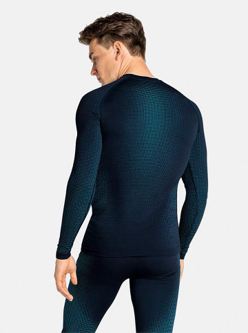 Odlo Podkoszulek funkcyjny "Performance Warm Eco" w kolorze szaro-czarnym