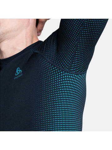 Odlo Podkoszulek funkcyjny "Performance Warm Eco" w kolorze szaro-czarnym