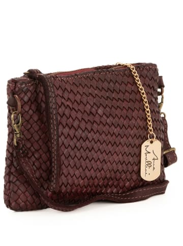 Anna Morellini Leren schoudertas bruin - (B)23 x (H)17 x (D)1 cm