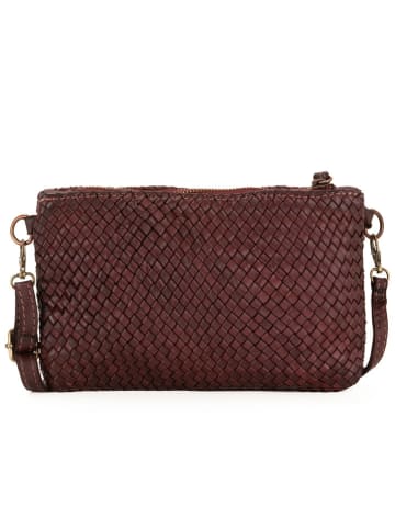 Anna Morellini Leren schoudertas bruin - (B)23 x (H)17 x (D)1 cm