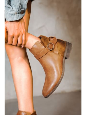 Sixth Sens Ankle-Boots in Camel