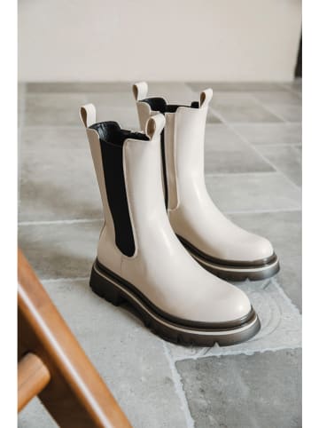 Sixth Sens Chelsea-Boots in Creme