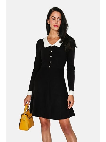 ASSUILI Kaschmir-Kleid in Schwarz
