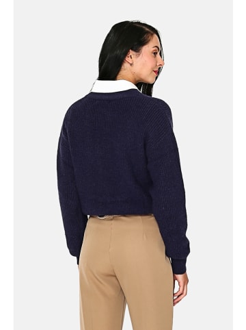ASSUILI Kasjmieren trui donkerblauw