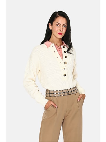 ASSUILI Kaschmir-Pullover in Creme