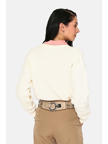ASSUILI Kaschmir-Pullover in Creme